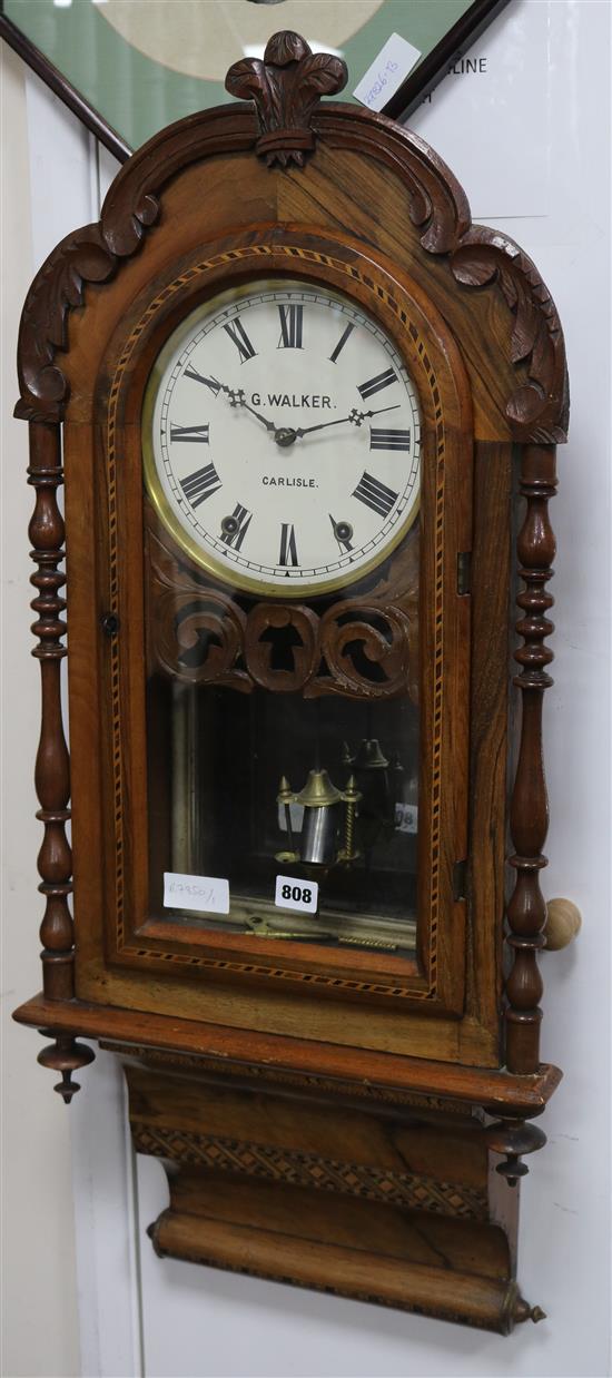 A G. Walker wall clock W.41cm